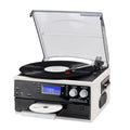 Black 9 in 1 Record Player Turntable with Bluetooth W51220