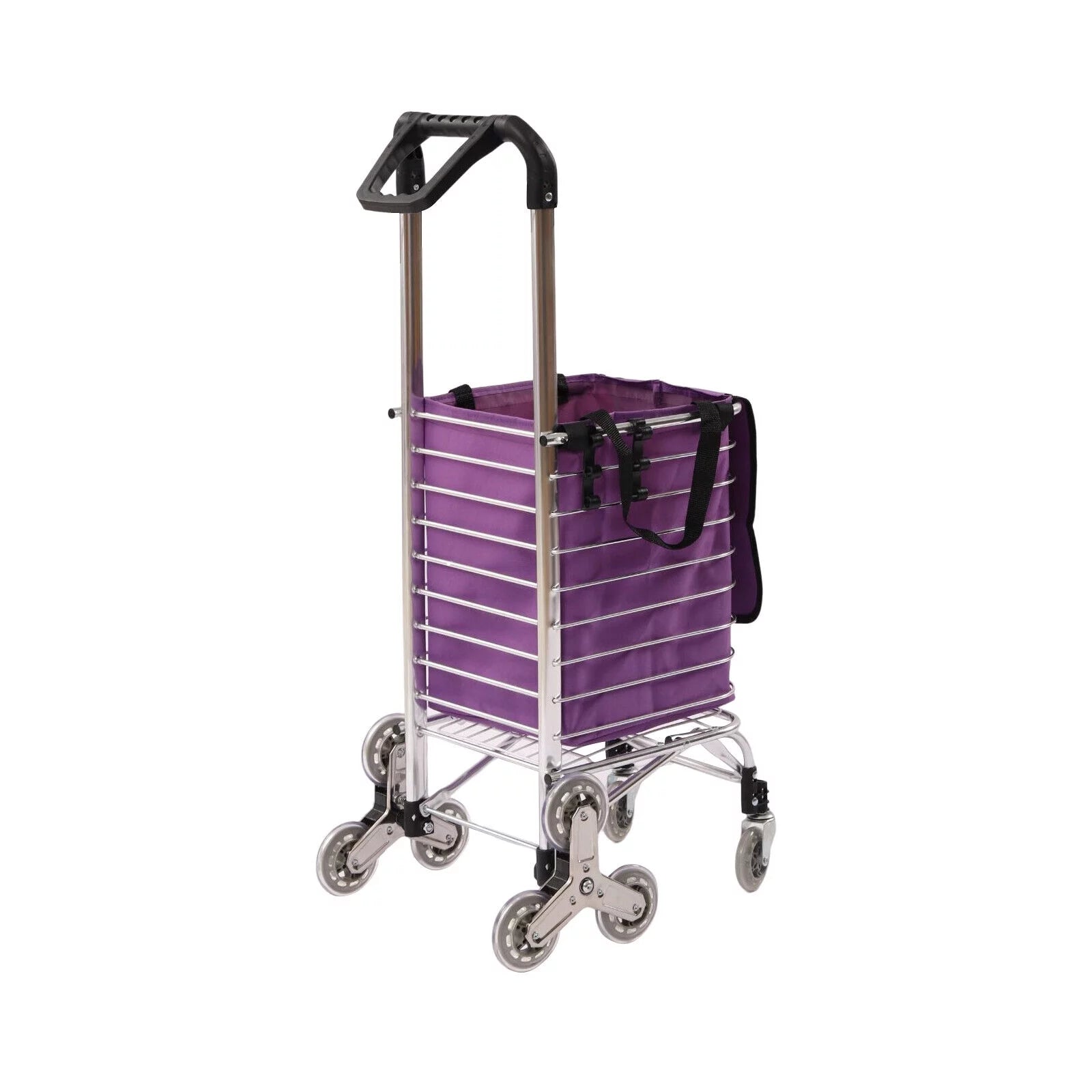 35L Folding Shopping Cart Grocery Trolley Handcart with Bag A873