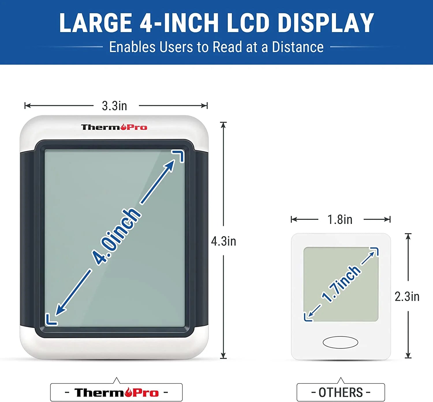 Digital Hygrometer Indoor Thermometer Humidity Gauge with Touchscreen and Backlight V4069