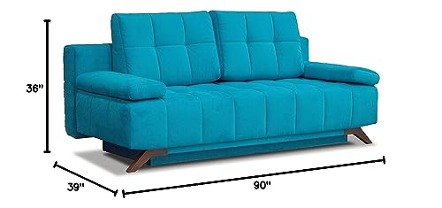 Queen Size Velvet Sleeper Sofa E90455