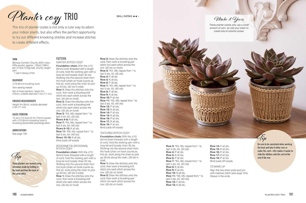 35 quick and easy patterns to knit with a crochet hook H37971