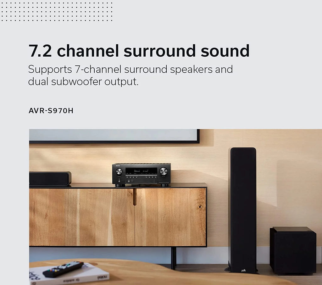 Restored 7.2 Channel 8K AV Home Theater Receiver N396
