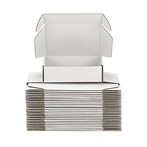 White Corrugated Cardboard Boxes Set of 25 S87571