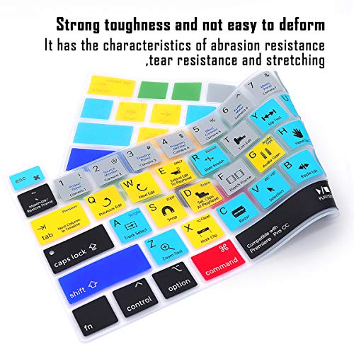 English Silicone Hotkey Keyboard Cover for MacBook Pro 16 inch B605