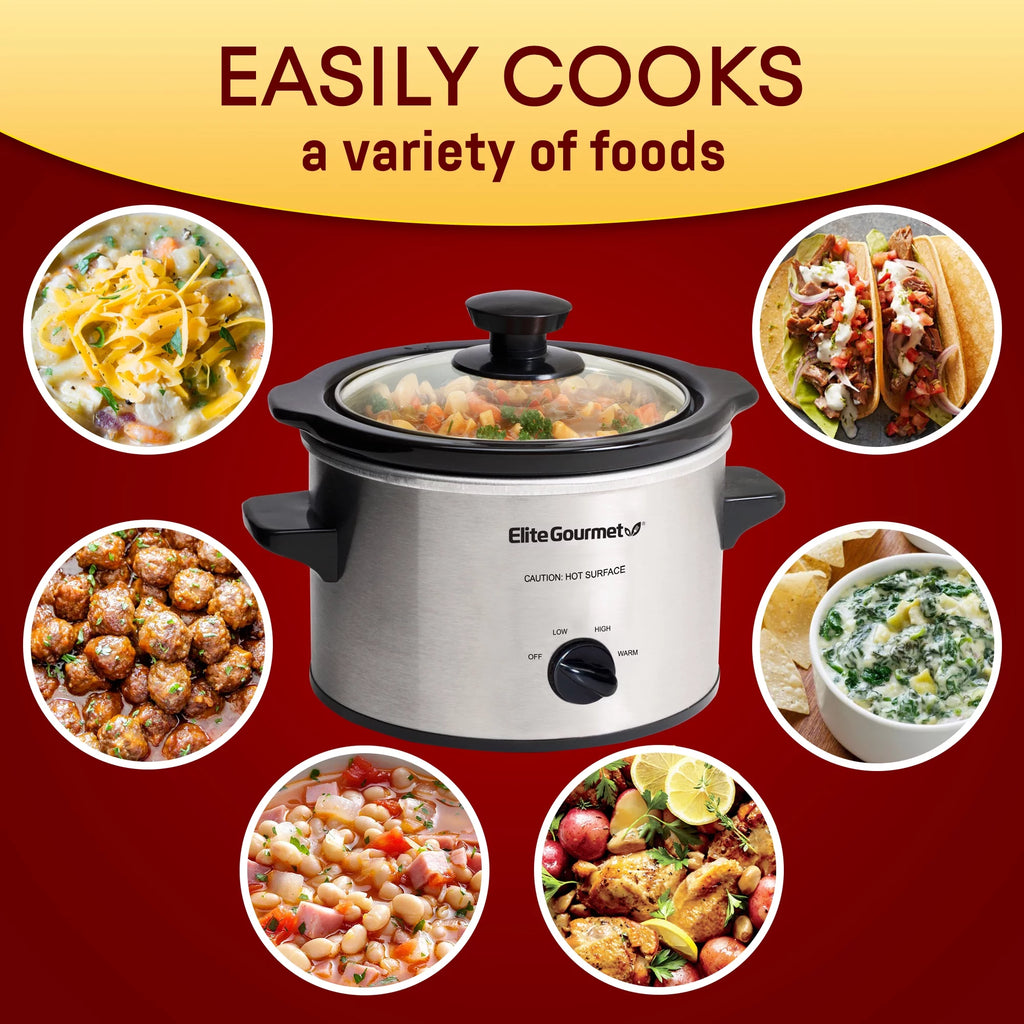 1.5-Qt. Mini Slow Cooker, Stainless Steel G102471