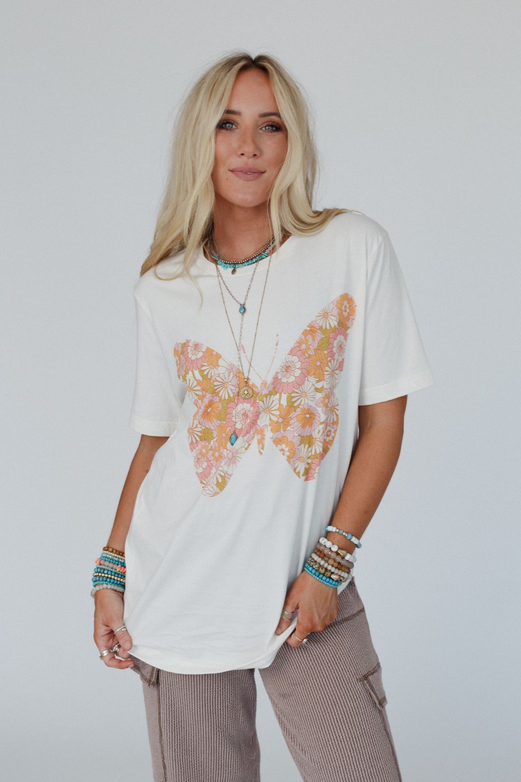 Winged Wonder Graphic Tee - Vintage White