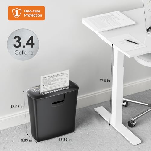 8-Sheet StripCut Paper Shredder with 3.4 Gallons Wastebasket Y849531