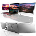 Portable Triple Monitor Extender 14inch Screen FHD 1080P IPS Folding Screen M987151