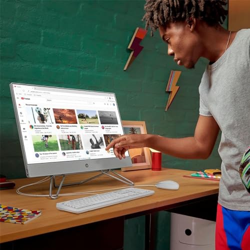 27 inch All-in-One Desktop Computer, FHD IPS Touchscreen, AMD Ryzen 7 5700U, 64GB RAM, 2TB PCIe SSD, Wi-Fi 6, Windows 11 Pro H44926