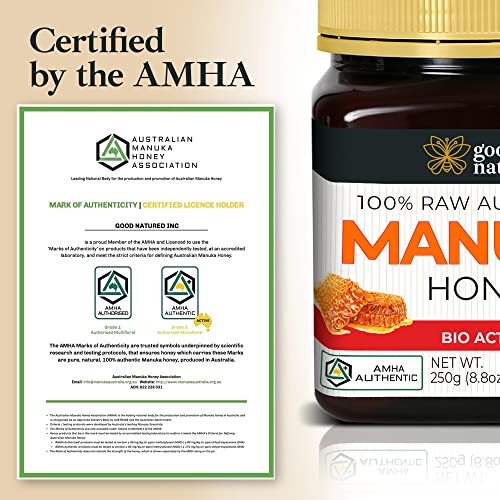 Manuka Honey MGO 850+ UMF 20+ Raw Organic 250g F257