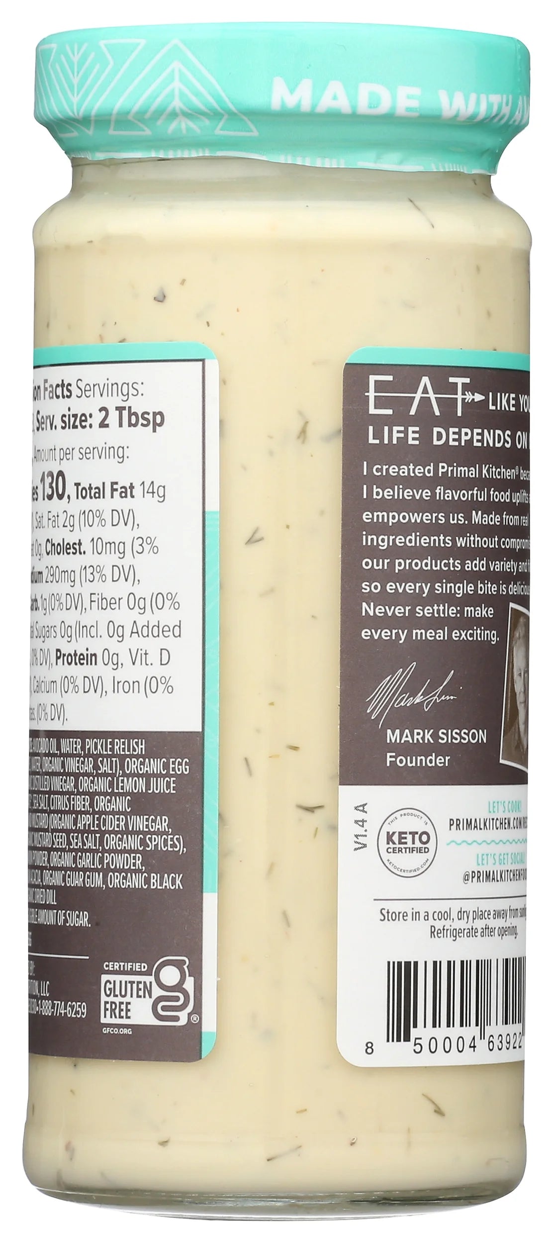 Tartar Sauce With Avocado Oil, 7.5 Ounce, Pack Of 6 Z299941