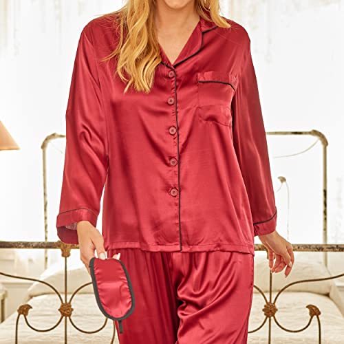 Long Sleeve Satin Pajama Set N916610