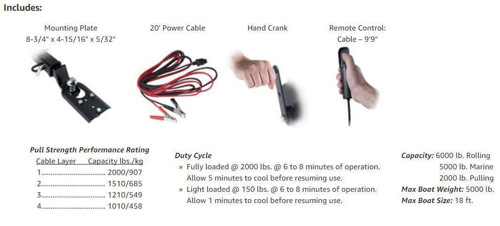12-Volt DC Electric Winch R182501