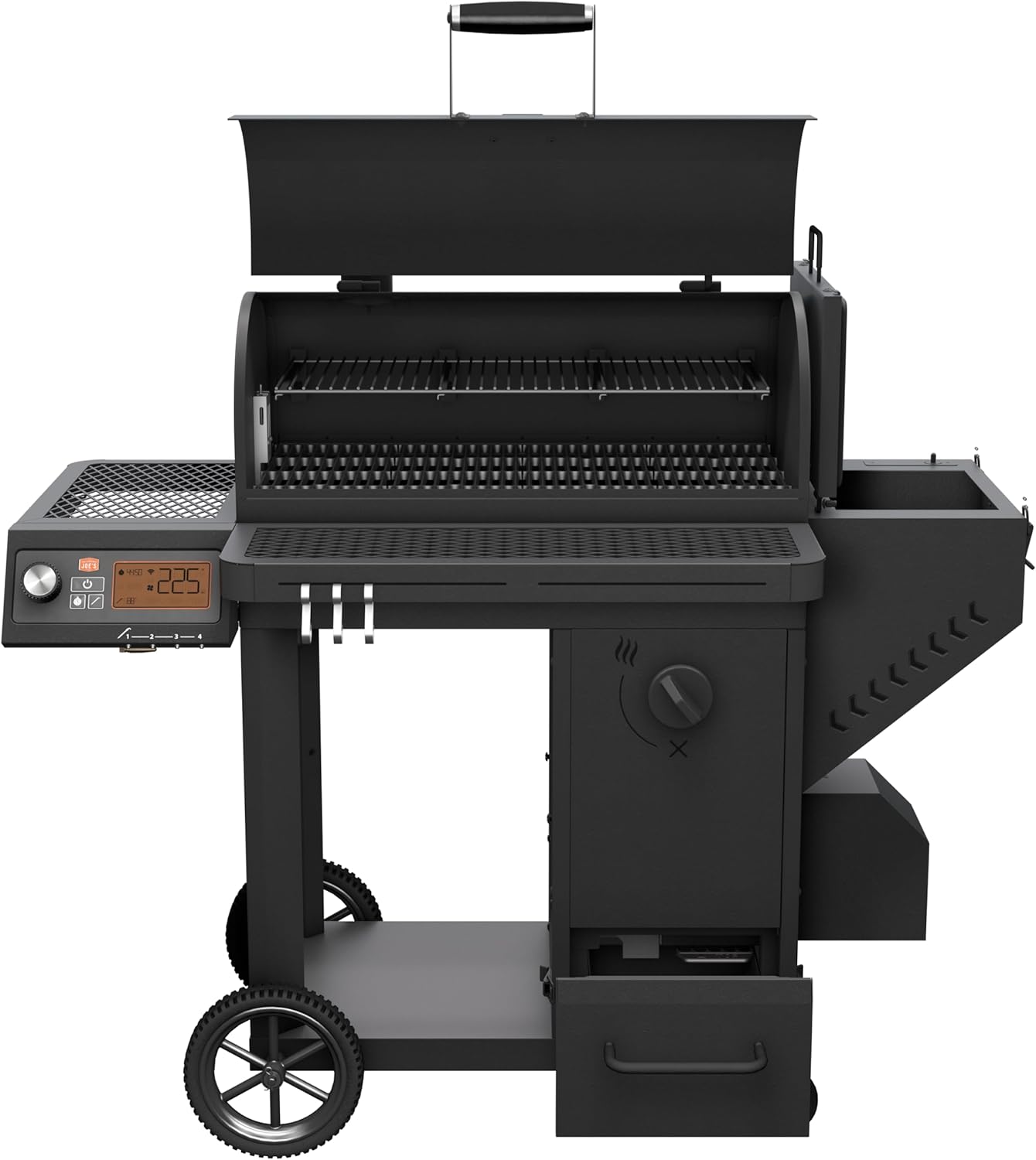 Black Steel Charcoal Smoker and Grill L839706