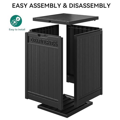 Brown Double-Wall Resin Outdoor Storage Box G69681