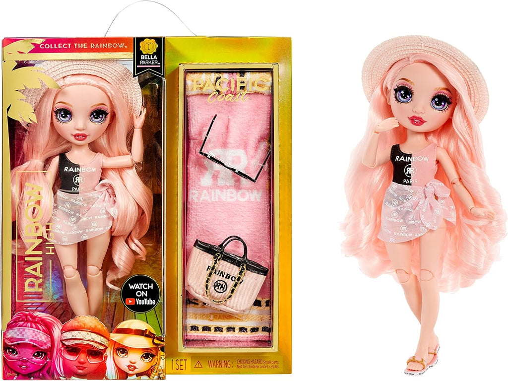 Pink Fashion Doll with 2 Designer Outfits and Pool Accessories Playset F111102