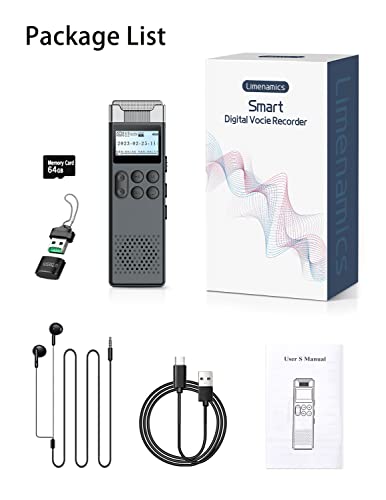 80GB Digital Voice Activated Recorder with Playback R90868