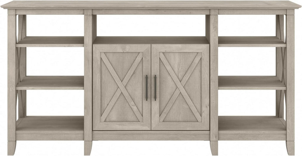 Washed Gray TV Stand with Storage L9774