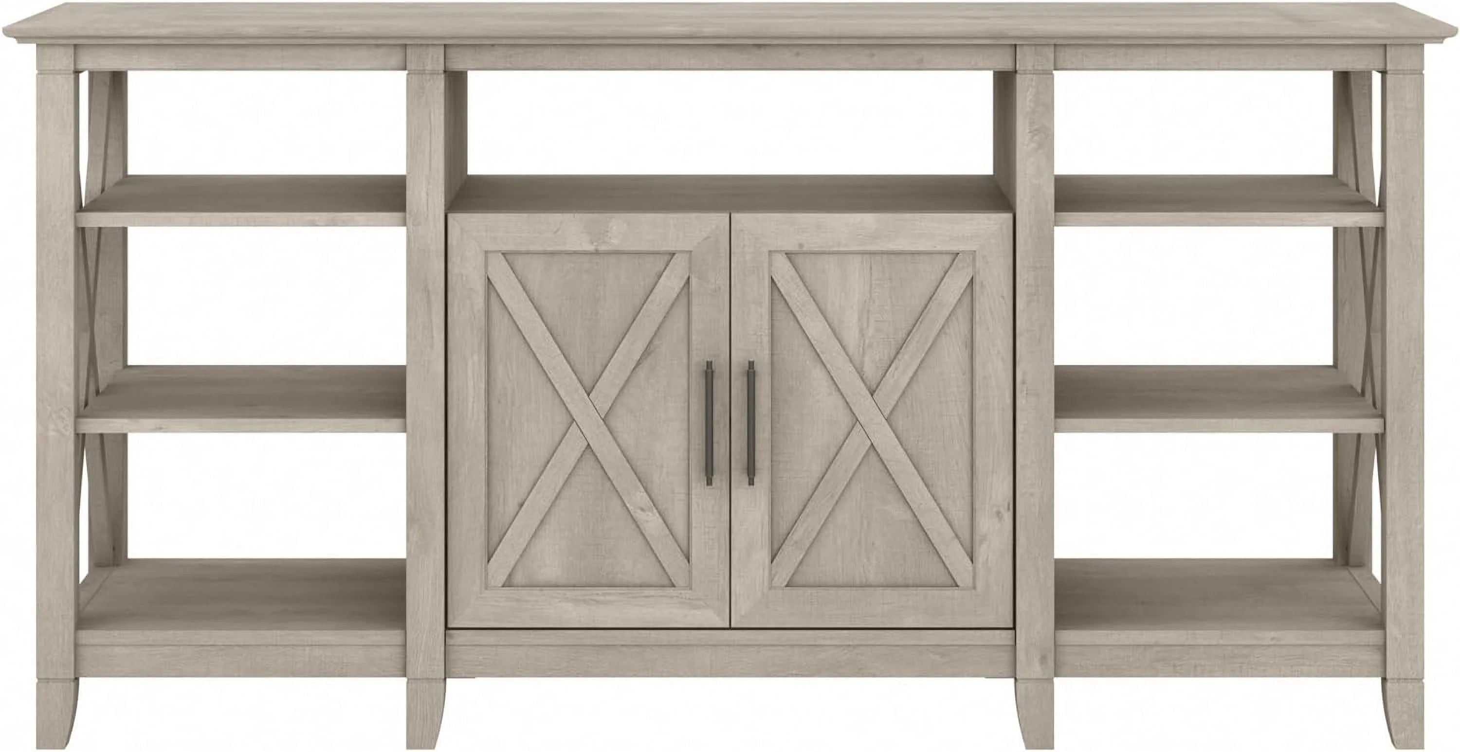 Washed Gray TV Stand with Storage L9774