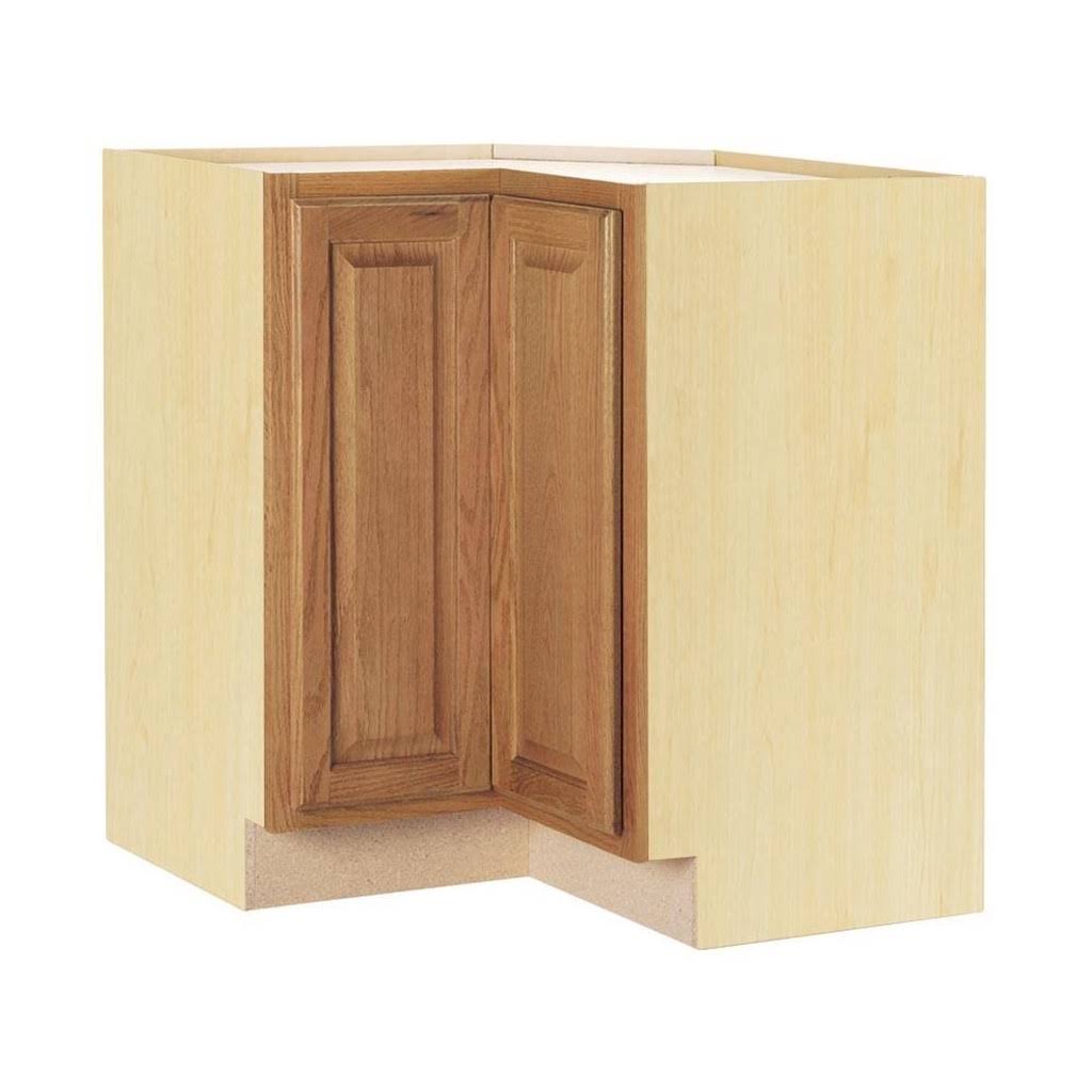 Medium Oak Lazy Susan Corner Base Kitchen Cabinet N888