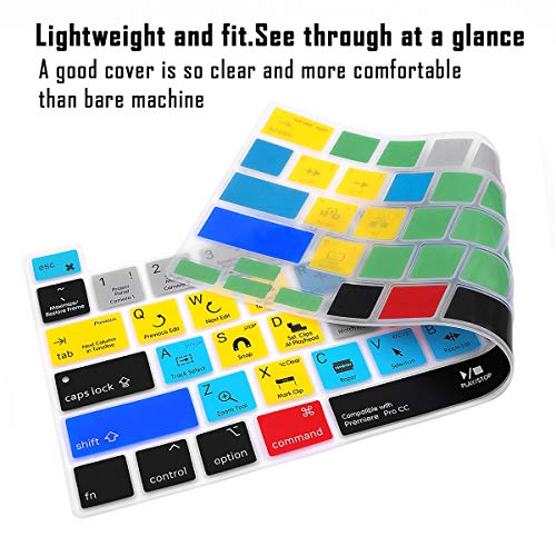English Silicone Hotkey Keyboard Cover for MacBook Pro 16 inch B605