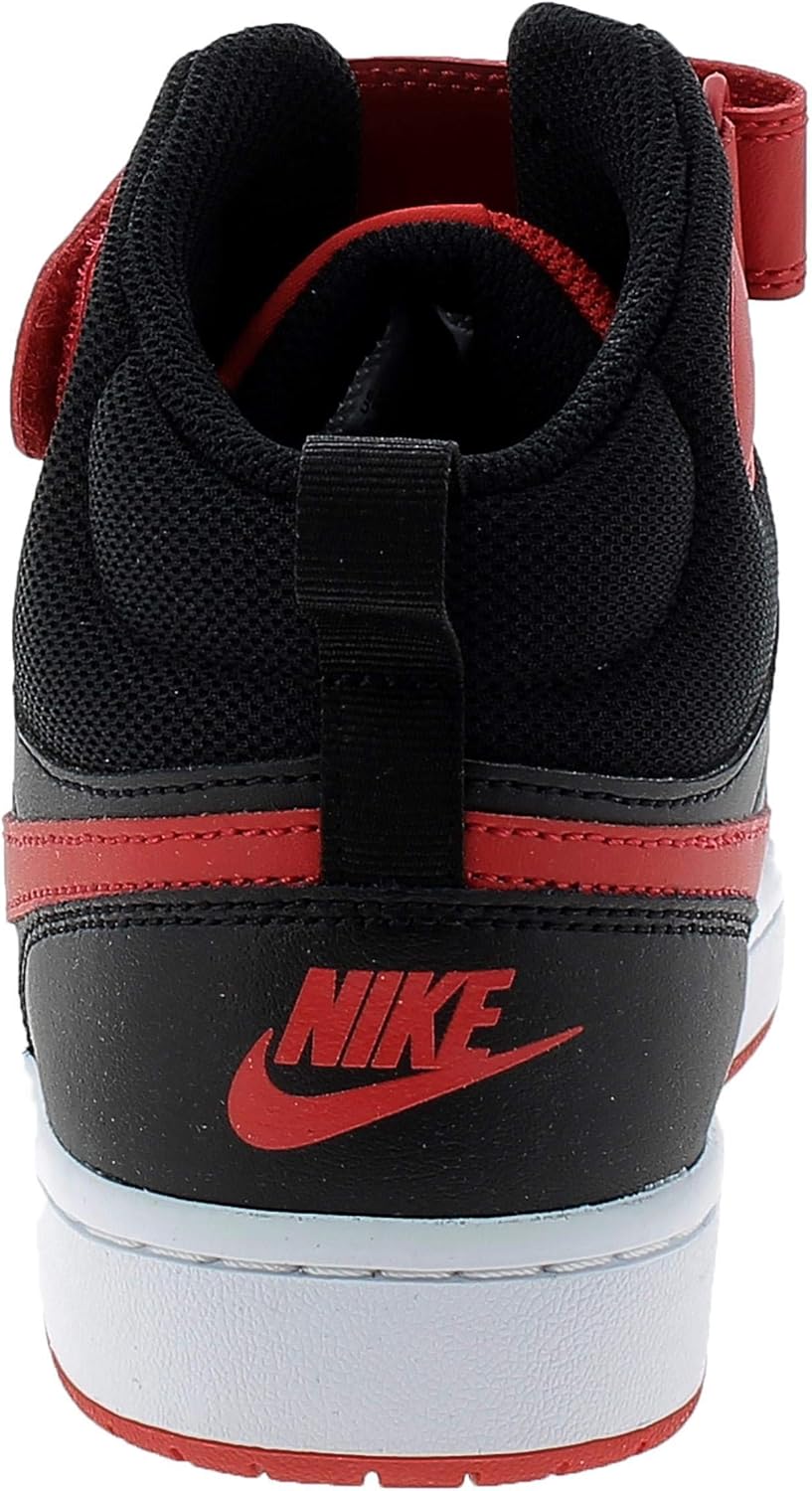 Boy's Court Borough Mid 2 Black University Red White 7 Big Kid M J76017