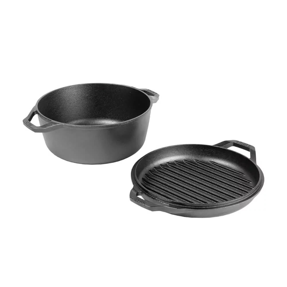 6 Quart Cast Iron Double Dutch Oven E3361