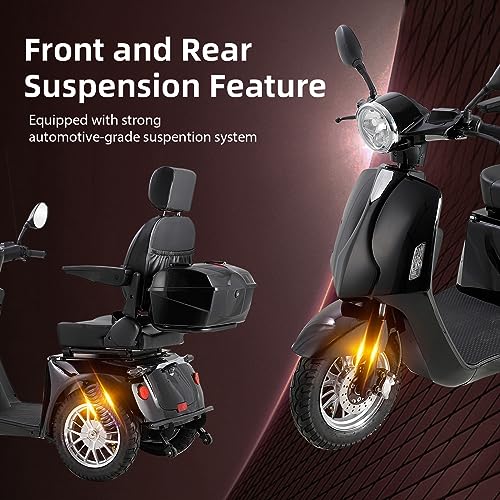 Black 60V 800W Electric Trike M838245