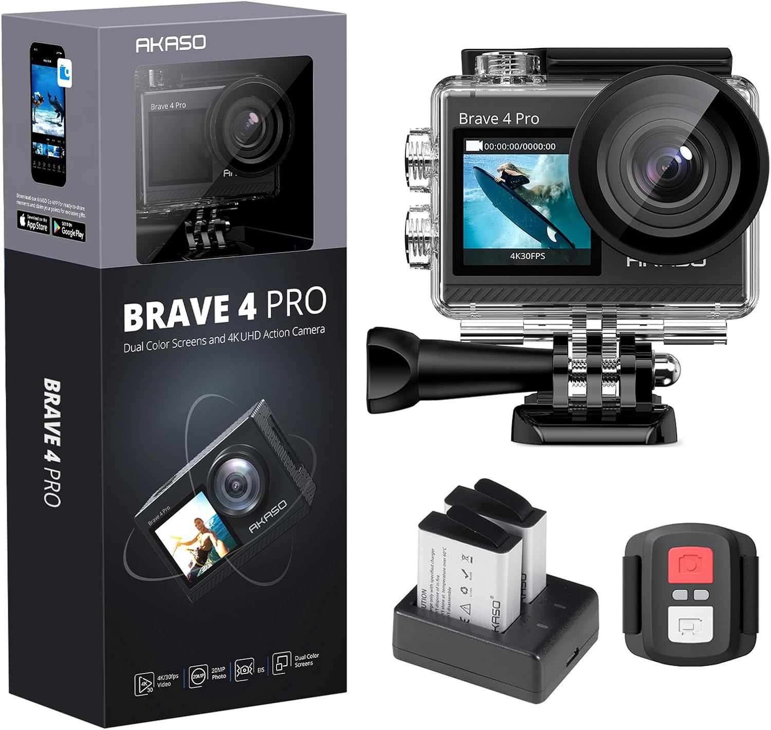 4K30FPS Action Camera with Touch Screen A79429