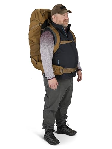 65L Backpacking Backpack, Dark Charcoal/Silver Lining U613