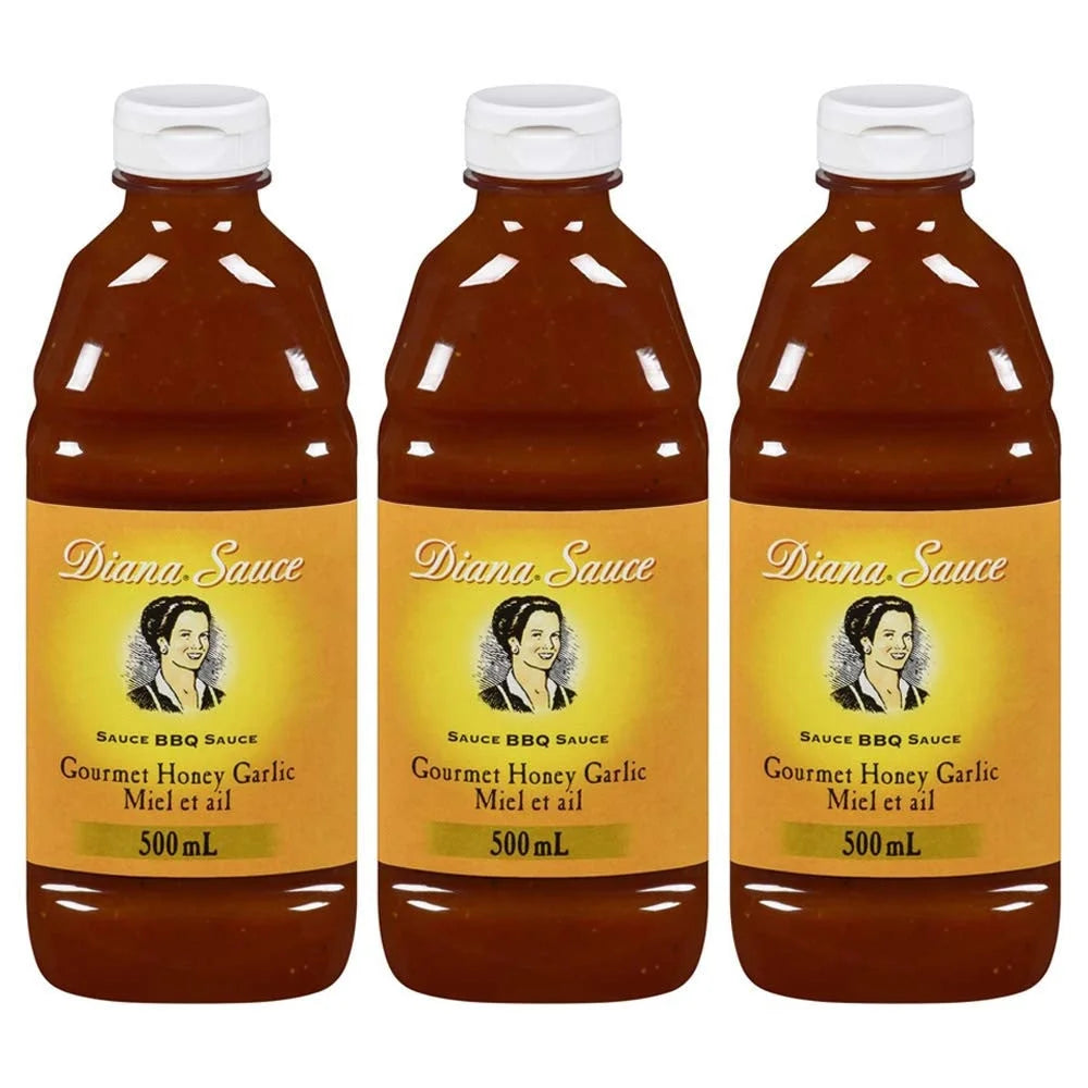 Honey Garlic Barbeque Sauce 500ml, 3-Pack L86207