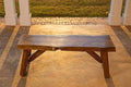 Rustic Pine & Cedar Wood Bench W9846