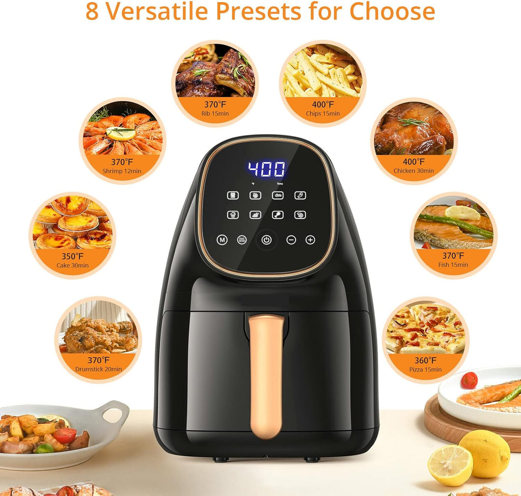 2.2 QT Digital Air Fryer with Nonstick Tray I9580