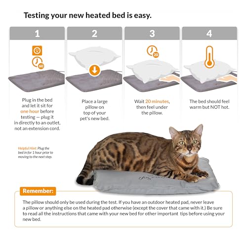 Outdoor Heated Cat House Olive 26.5 X 21.5 X 15.5 Inches H54640