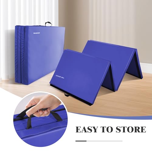 Blue 4'x8'x2" Extra Thick Gymnastics Mat U9333
