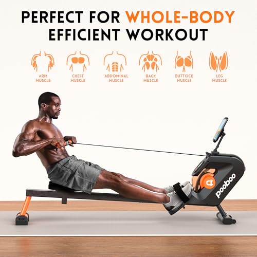 Magnetic Rower with LCD Monitor D139