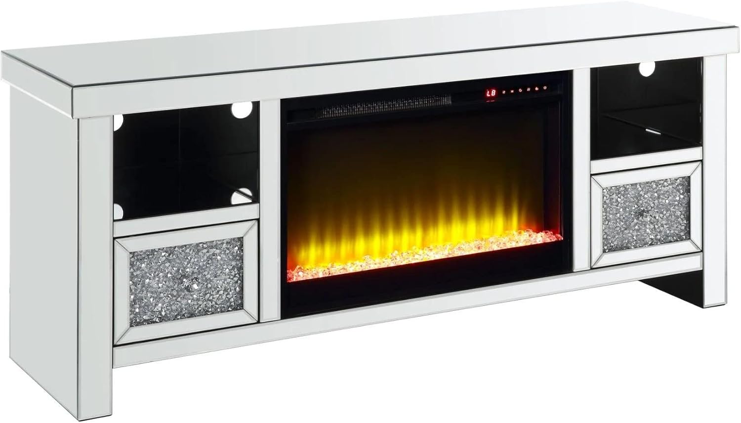Glass Fireplace TV Stand C761