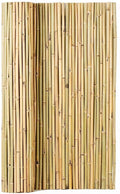 Natural Rolled Bamboo Fence, 0.7 in D x 4 feet High x 6 feet Long B19030