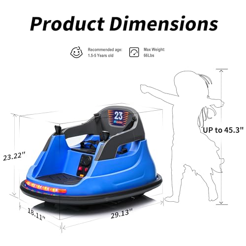 Blue Electric Bumper Car A228