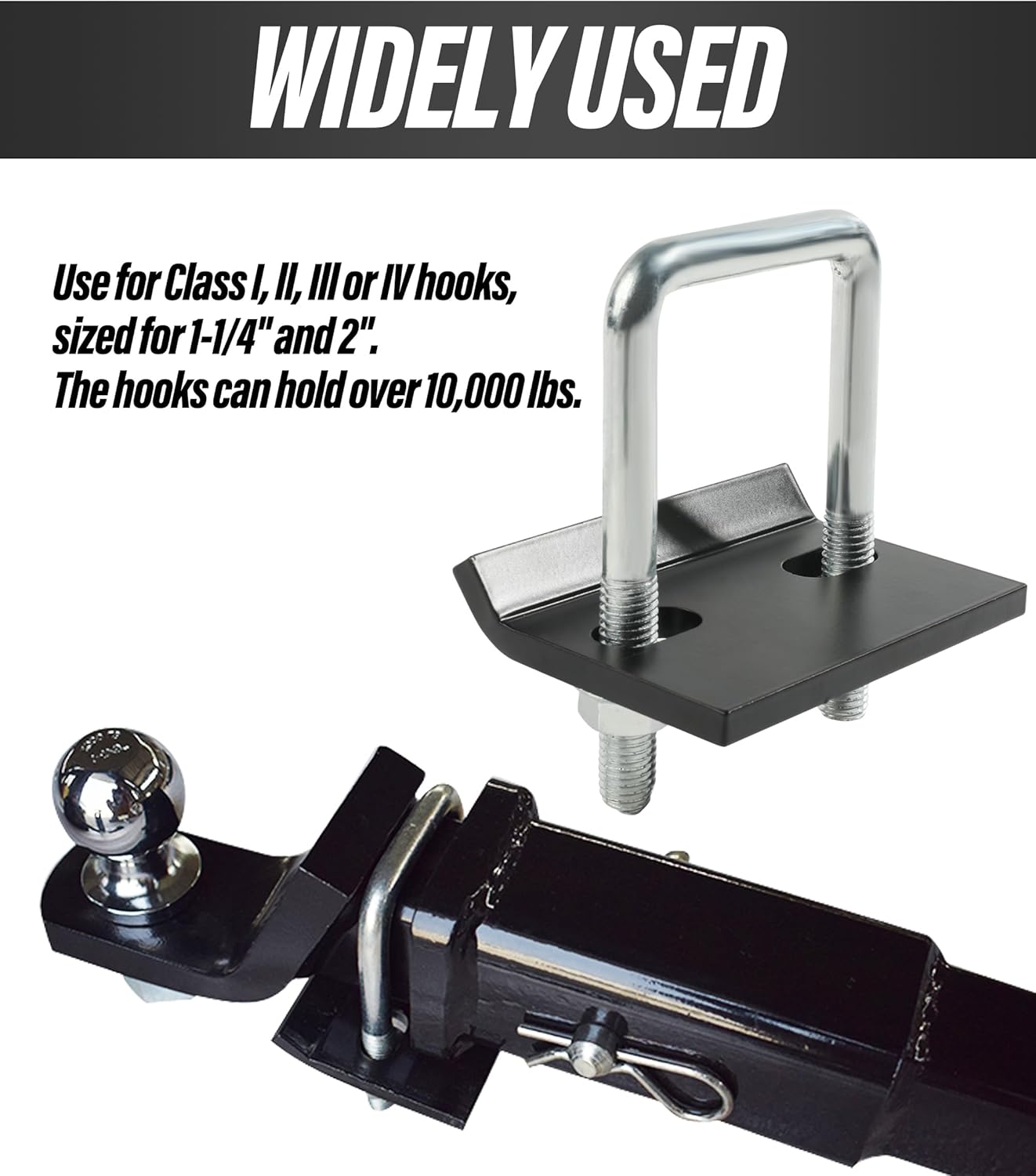Heavy Duty Anti-Rattle Trailer Hitch Stabilizer for 1.25" and 2" Hitch Z348970