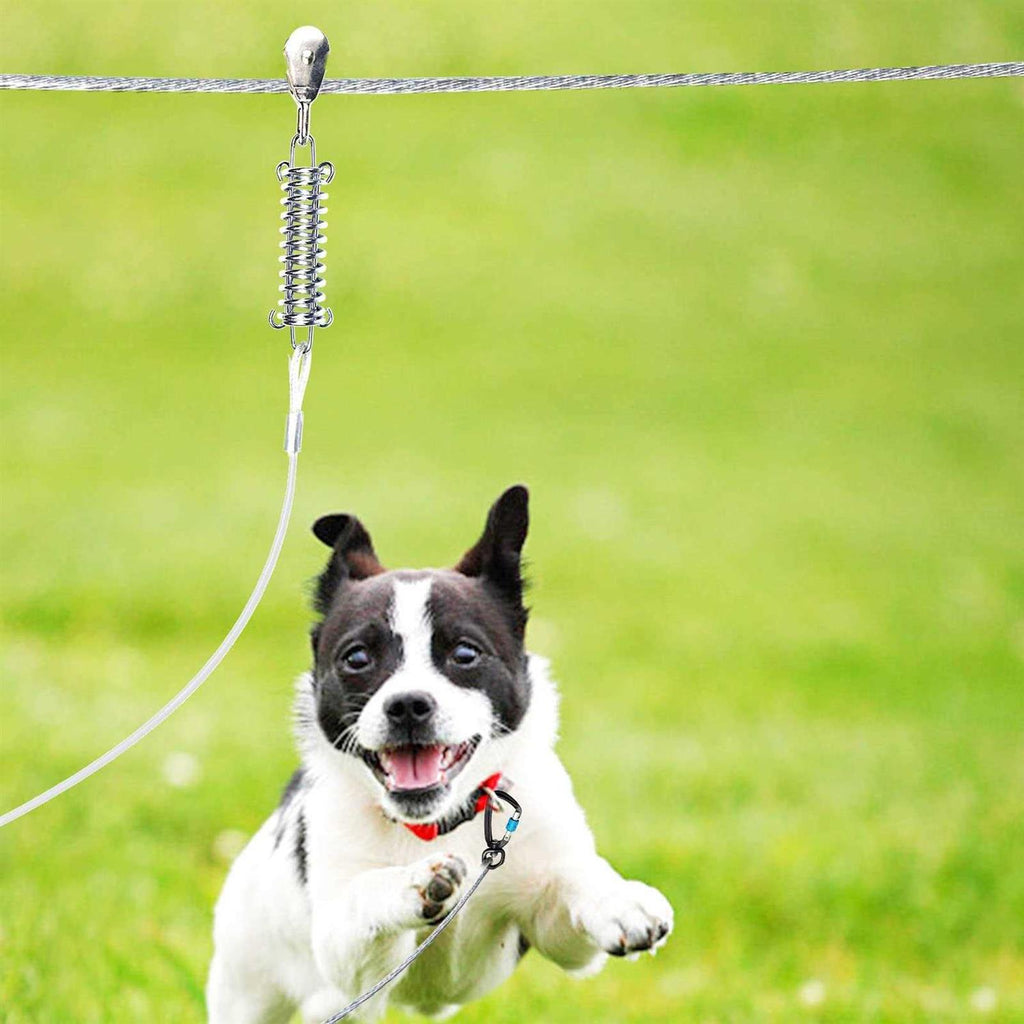 Dog Tie Out Runner with 10ft Pulley Runner Line Y20947