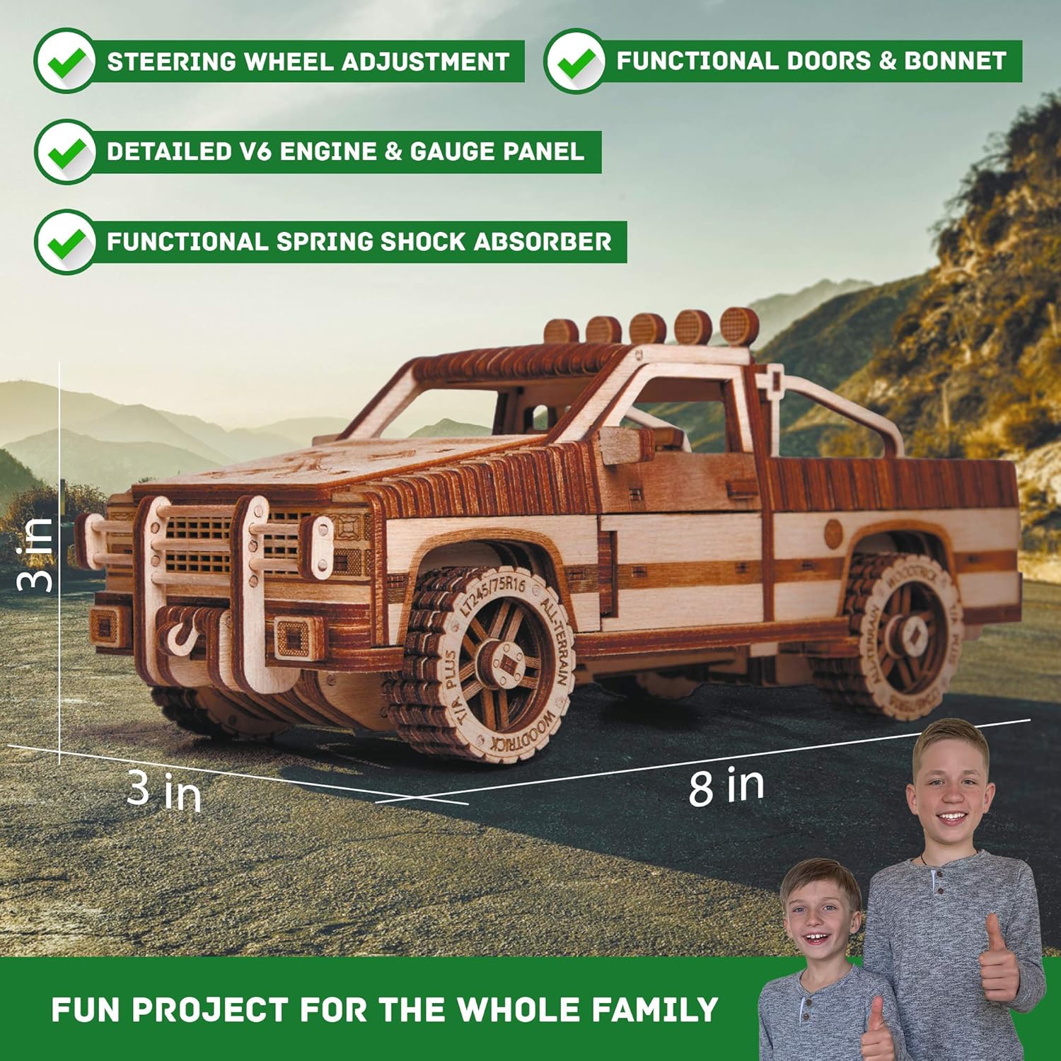 3D Wooden Puzzle Truck Bundle Y20126