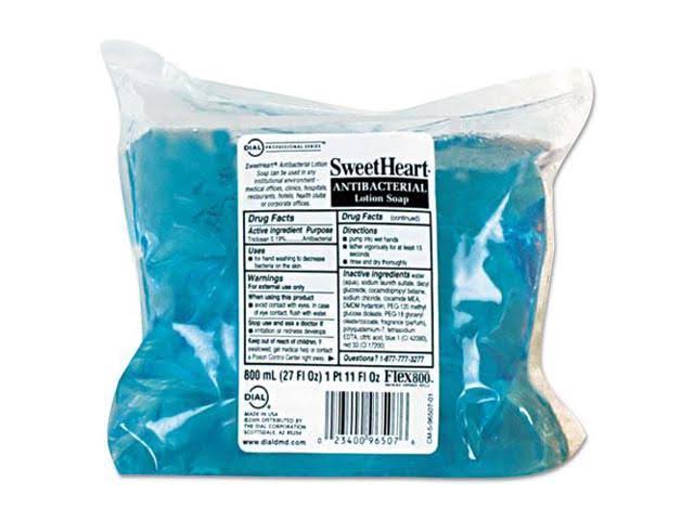 Trans Blue 800ml Antibacterial Soap Refill, 12-carton Y133219