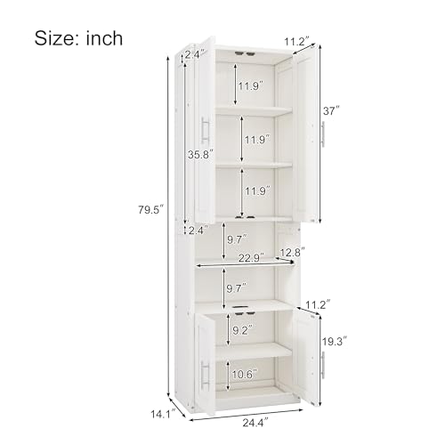 White Queen Murphy Bed with 2 Side Cabinet Storage Shelves A406915