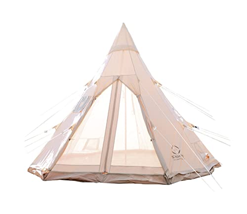 Canvas Bell Tent with Stove Jack, 4 Season, 10/13ft M4257
