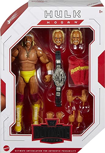 WWE Ultimate Edition Action Figure & Accessories Set, 6-inch Collectible with 30 Articulation Points, Swappable Pieces & Entrance Gear A15864