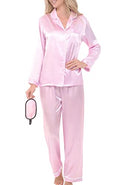 Long Sleeve Satin Pajama Set N916610