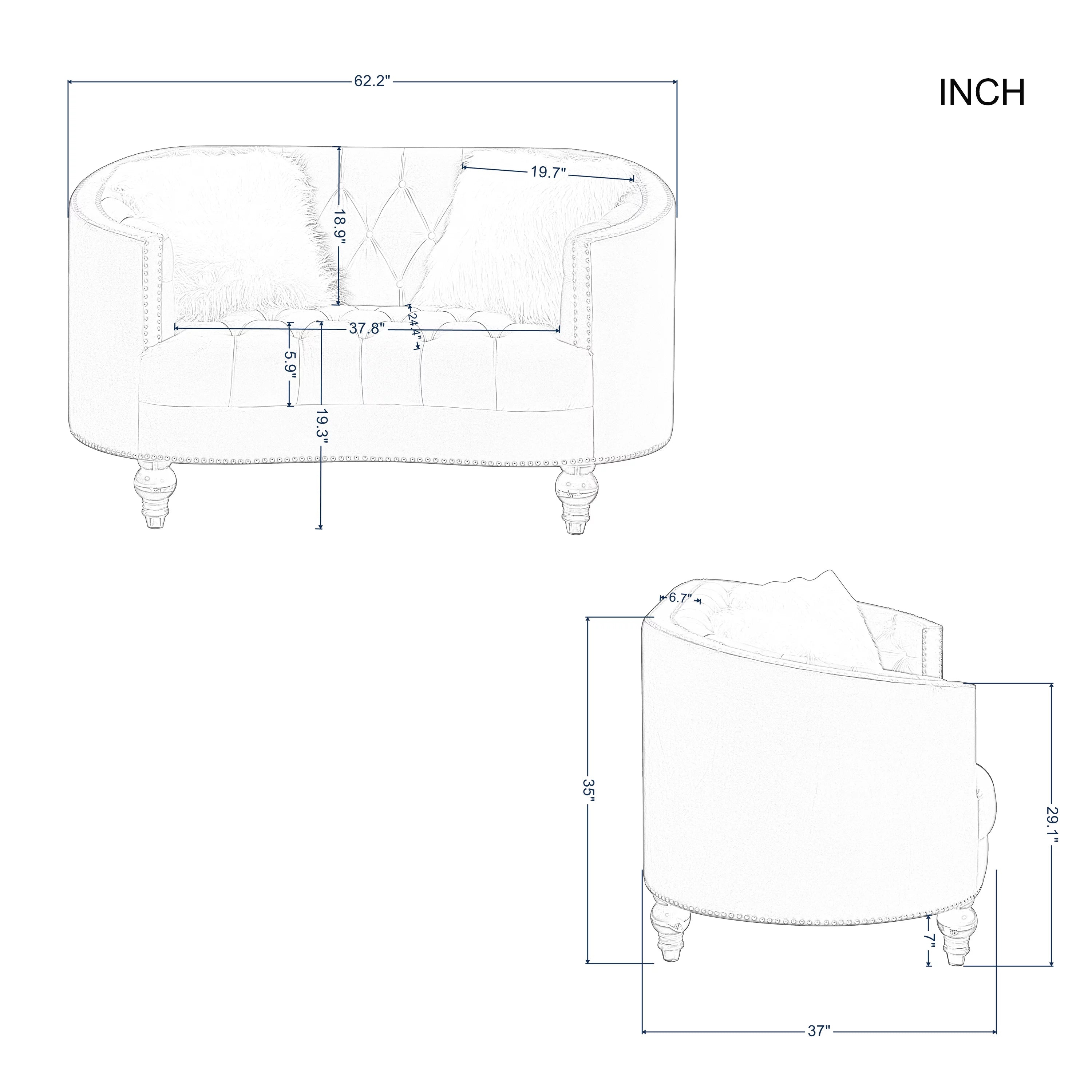 2 Piece Living Room Set K629904