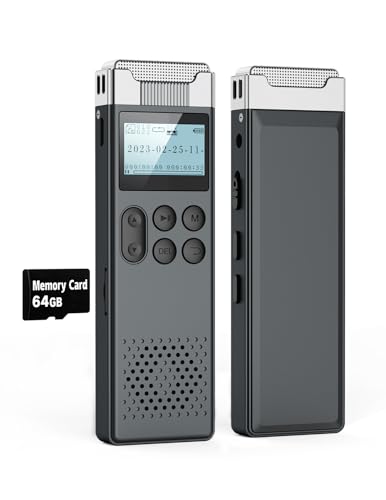 80GB Digital Voice Activated Recorder with Playback R90868