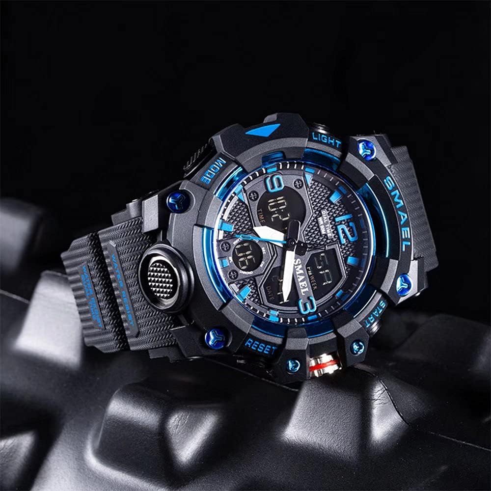 Digital Waterproof Sports Watch with Date, LED Alarm, Stopwatch J557